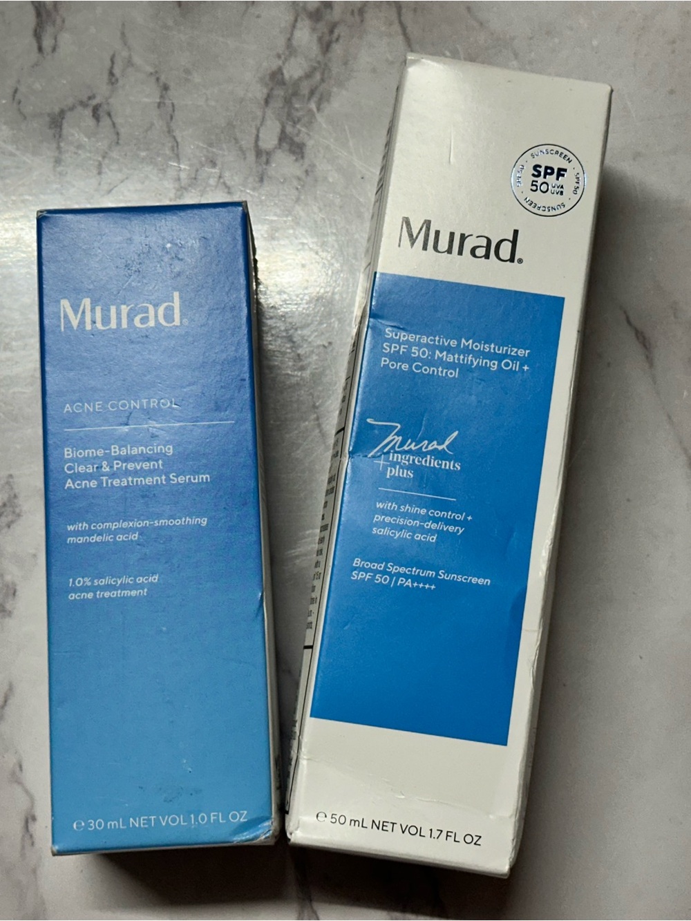 Murad Blue Acne Control Serum & SPF 50 Matte Moisturizer Duo